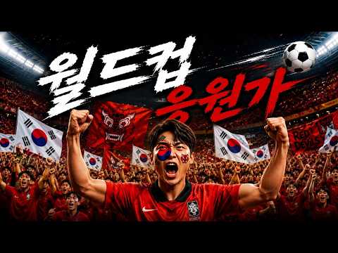 대한민국의 함성과 열정으로 완성된 월드컵 응원가, 승리를 향해 하나 되는 순간  #월드컵 #응원 #국가대표 #붉은악마 #월드컵응원가