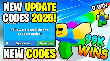 *NEW* ALL WORKING CODES FOR RACE CLICKER IN 2025! ROBLOX RACE CLICKER CODES