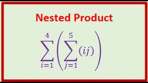 Evaluate Nested Product Sigma Notation Problems Made Simple IB SL HP AP Calculus
