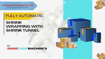 Box wrapping Machine | Fully Automatic Web Sealer with shrink tunnel | #shrinkwrap