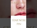 316L Surgical Steel Heart CZ Nose Screw – PVD Gold & High Polished Clear, Pink CZ 20g Nose Stud
