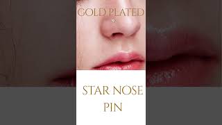 316L Surgical Steel Heart CZ Nose Screw – PVD Gold &amp; High Polished Clear, Pink CZ 20g Nose Stud