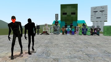 SCP 106 VS MINECRAFT MOBS!!! Garrys Mod Sandbox
