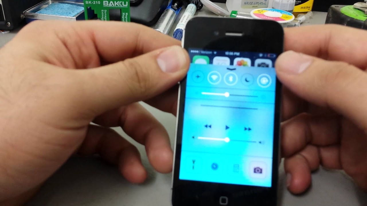 How to Unlock and Lock Screen Rotation on Apple iPhone 4 with iOS ...