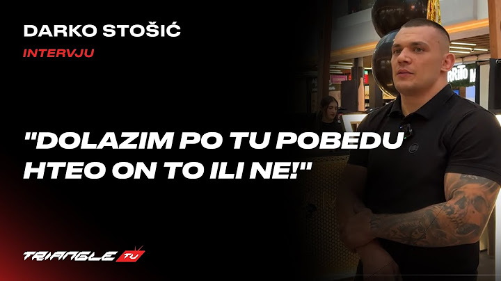 Darko Stošić povodom borbe sa Vitasovićem u Zagrebu: "Dolazim po tu pobedu hteo on to ili ne!"