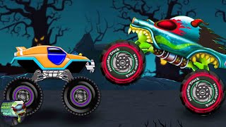 back hell monster truck more halloween truck videos kids