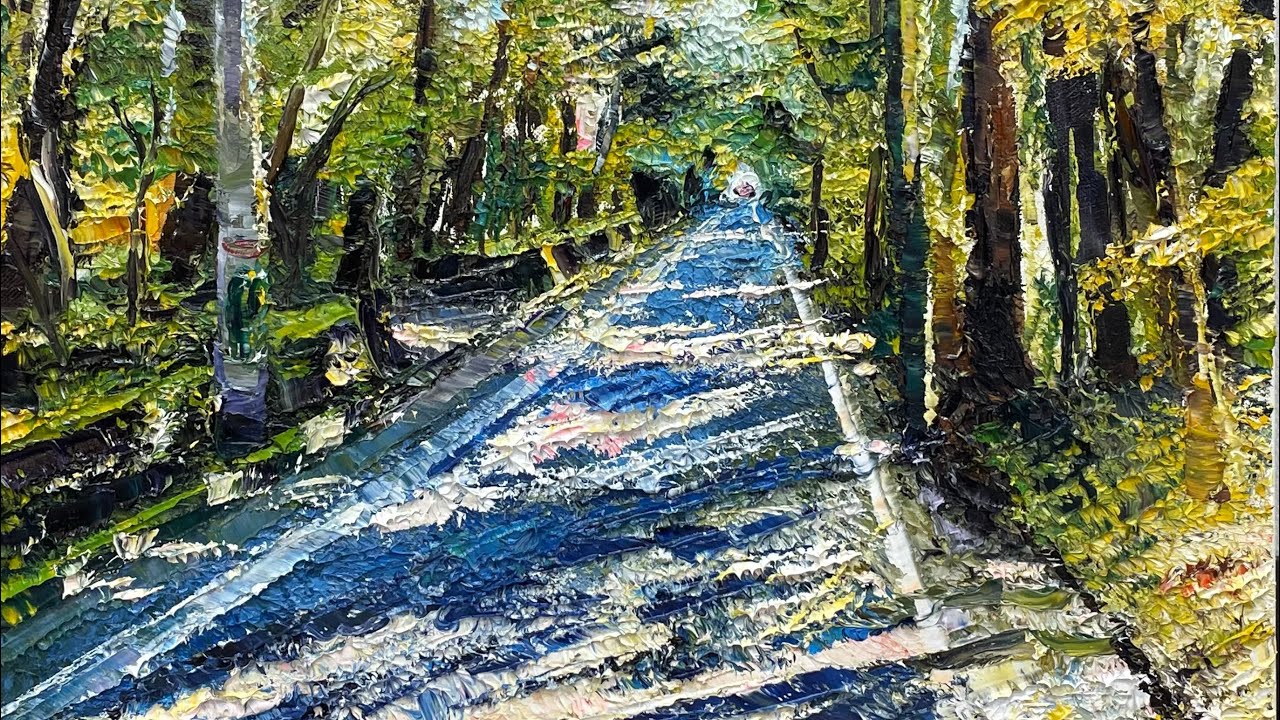 油絵 風景画 ✡️ サルスベリ② P10【8月】 大野純一 『コスモス畑』 油絵 F6（6号） : 内田画廊 - 通販