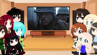 Girls und Panzer and GATE react to Saving Private Ryan | Gacha Club Reaction Part 11