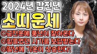 ★2024년 갑진년 소띠운세★ 2024년 천운이 들어와 대박나는 소띠 운세! 대박의 운기가 찾아왔다! 61년…