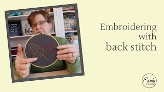 Embroidering With Back Stitch