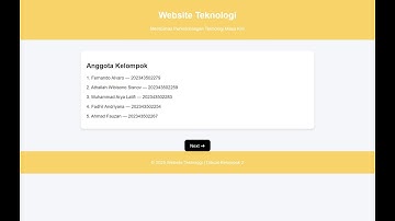 Presentasi Web Design Kelompok 2, Teknologi (Pemrograman Web Dasar)