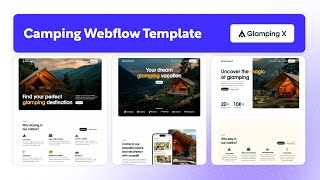 Camping Website Template Glamping X - Brix Templates
