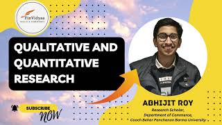 QUALITATIVE AND QUANTITATIVE RESEARCH | RESEARCH METHODOLOGY | ABHIJIT ROY | FINVIDYAA