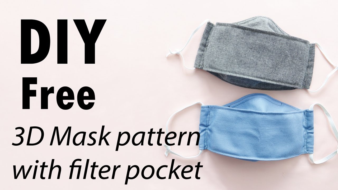 diy-free-pattern-3d-mask-with-filter-pocket-2-sizes-youtube