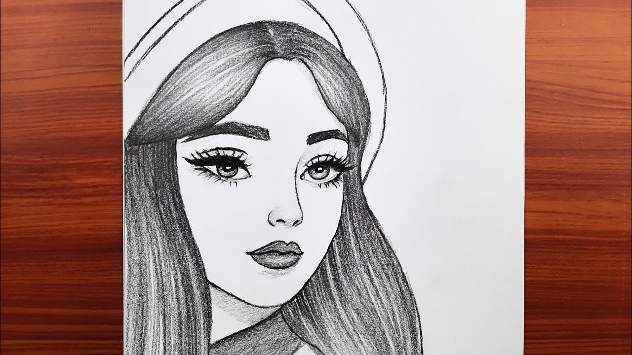 Güzel Bir Kız Resmi Adım Adım Nasıl Çizilir, Öğretici Kolay Çizim Eğitimi