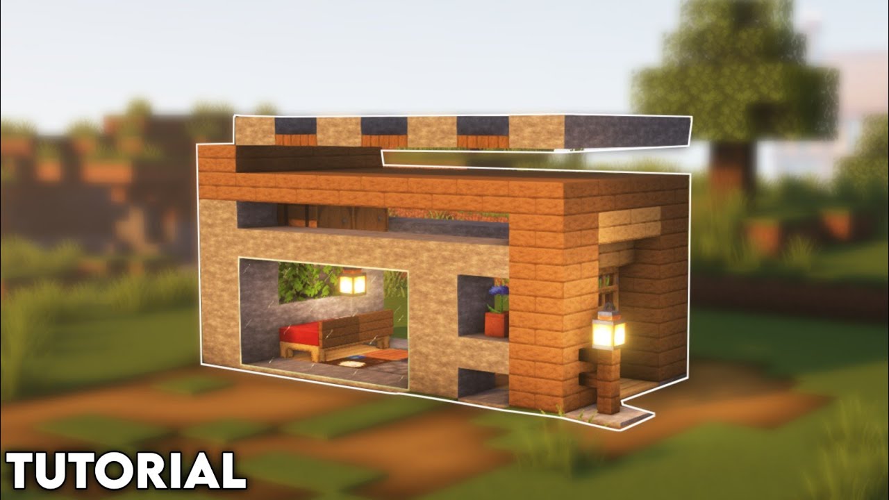 Minecraft : How to build a Small Simple Survival House | Minecraft ...