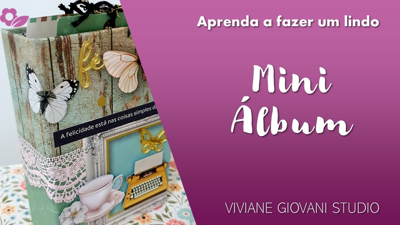 Como fazer um Mini Álbum Scrapbook fácil e rápido