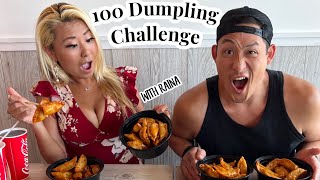 100 DUMPLING CHALLENGE WITH RAINA!