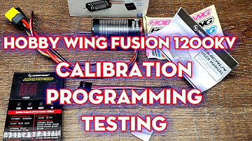 Hobby Wing Fusion 1200kv brushless combo calibration programming testing