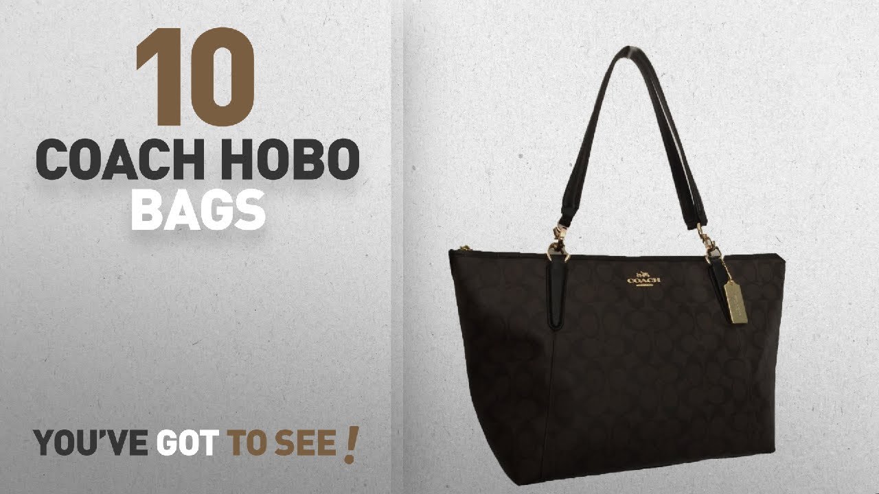 Top 10 Coach Hobo Bags For Women: Coach Signature AVA Tote Purse Shoulder Bag Handbag