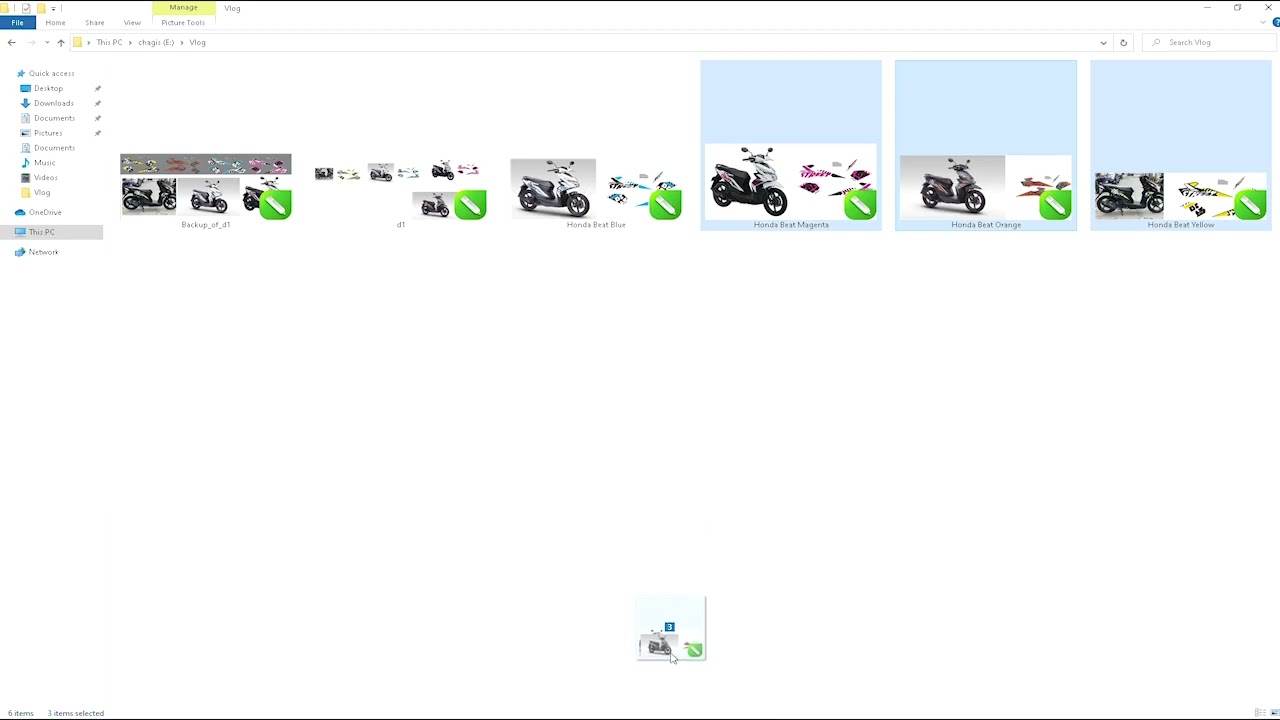 free Honda Beat street Stock decal