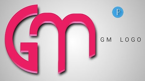 GM LETTERS LOGO DESIGN IN PIXELLAB | MOBILE EDIT ANDROID | Faizy Nhidz