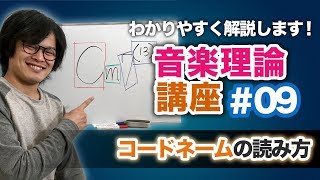 すぐ分かる音楽理論#09『コードネームの読み方とテンションについて』【コード編】