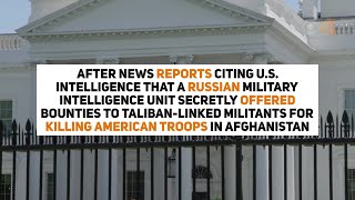 Briefing about reported bounties on US troops denied by Trump