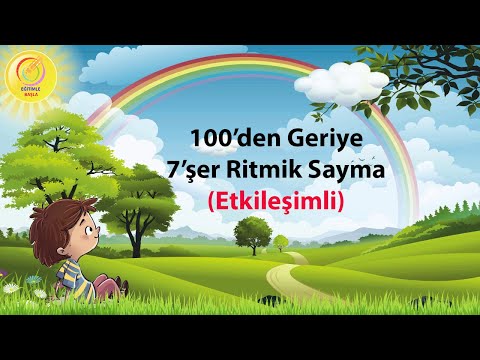 100'den Geriye 7'şer Ritmik Sayma Etkinliği - Eğlenceli ve Etkileşimli Matematik - Ritmik Sayma