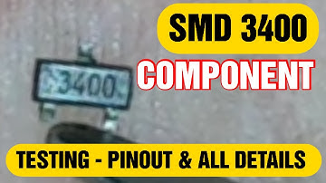 how to check 3400 smd component l testing 3400 smd l pinout & all details