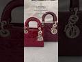 RED LADY DIOR LAMBSKIN VS PATENT LEATHER @bstyledluxe #designerhandbag #luxury
