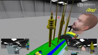 Remote teamwork in VR Concept