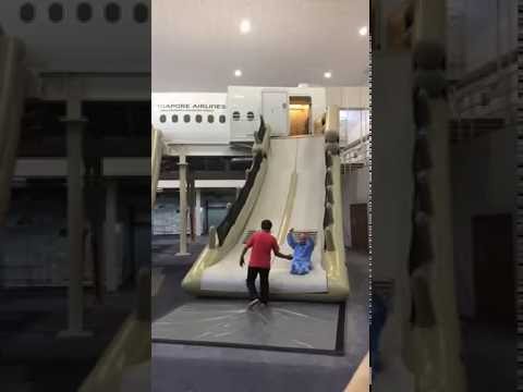 Singapore Airlines Training Center - A380 Evacuation Slide