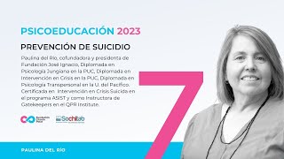 Psicoeducación 2023: Prevencion de Suicidio