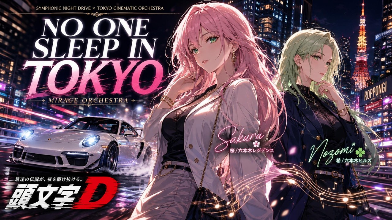 頭文字D】NO ONE SLEEP IN TOKYO / EDO BOYS – Symphonic Night Drive