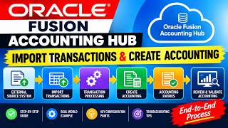 5. 👉 Oracle Fusion Accounting Hub | ट्रांजेक्शन इम्पोर्ट करें और अकाउंटिंग बनाएं | एंड-टू-एंड प्र... screenshot 5