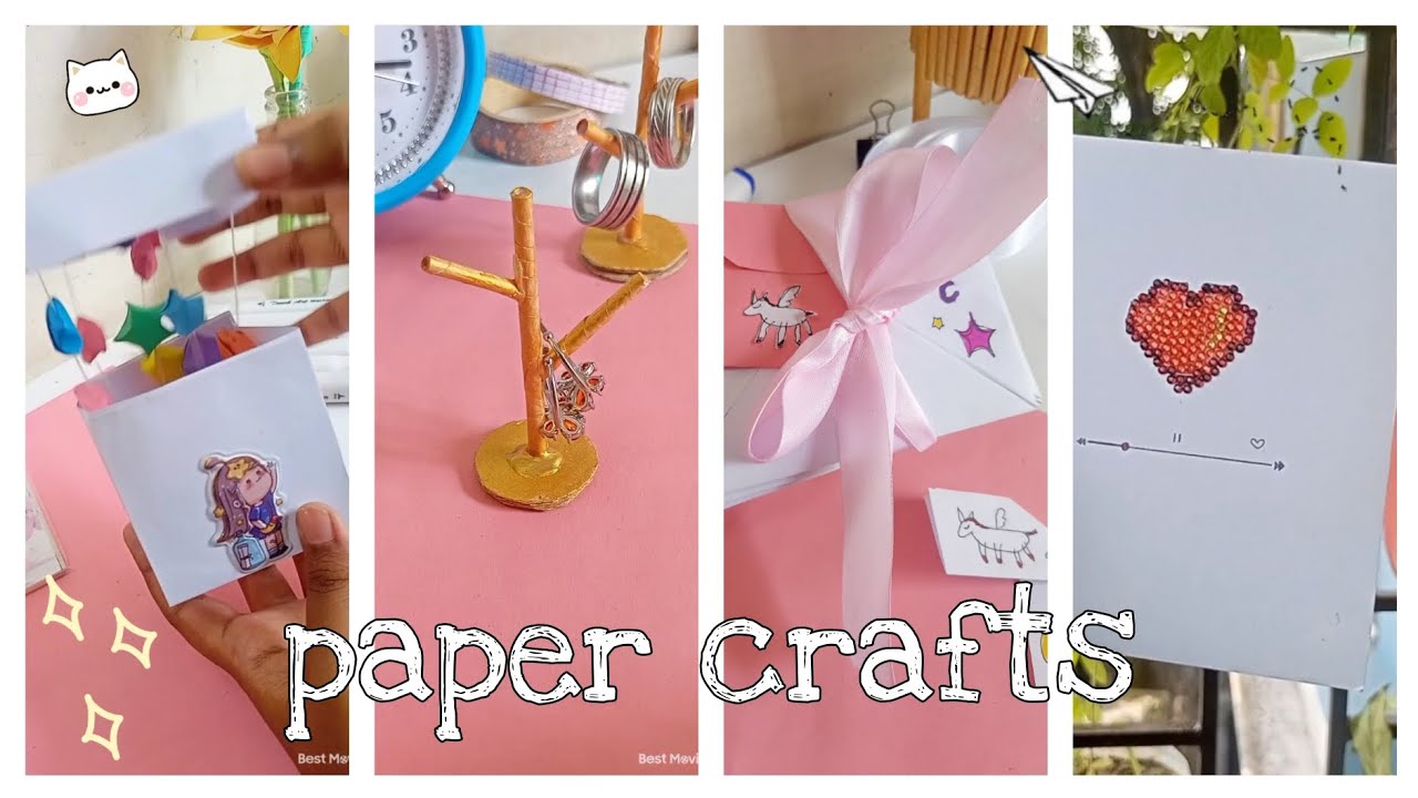 5 easy and amazing paper crafts|Diy paper crafts|Hello Craft - YouTube
