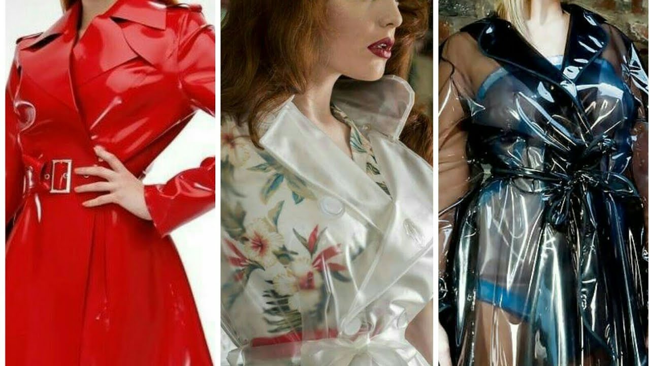 Gorgeous PVC rain coat for ladies