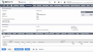 SmartClient - Receive Dropship PO with Item Fulfillment