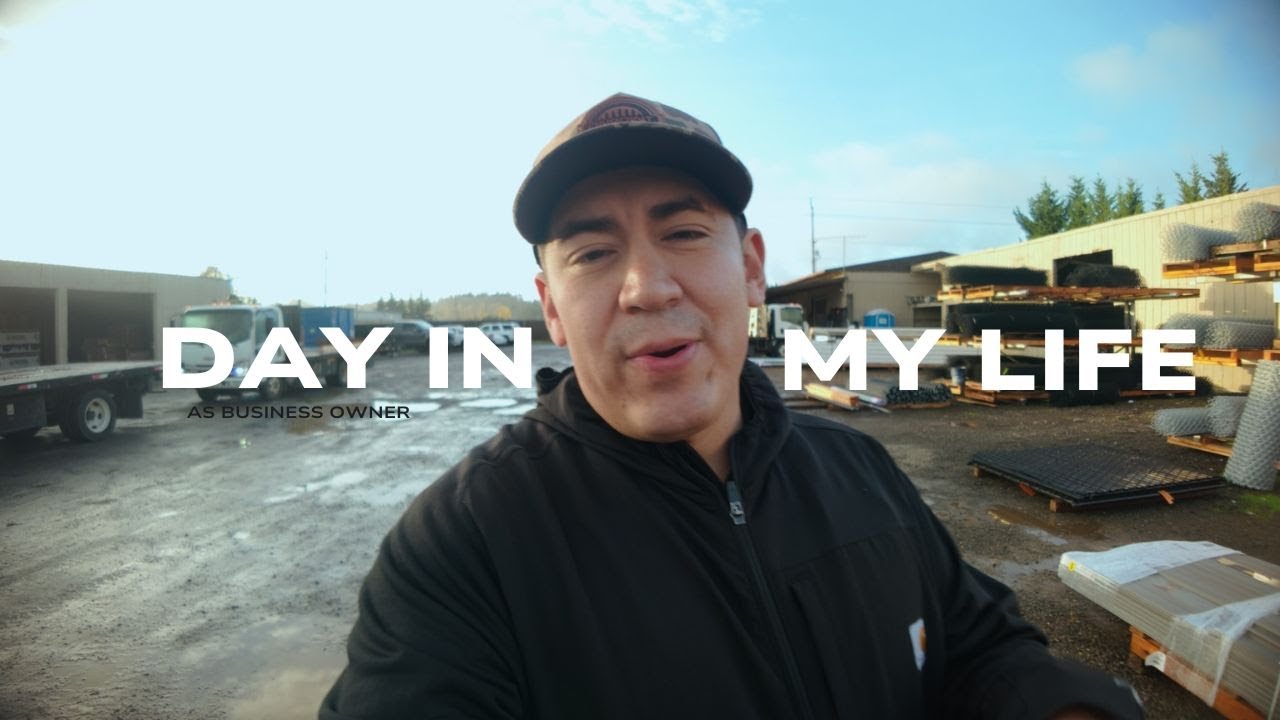 1st Day In Life Vlog - Entrepreneur | Fence Contractor | OSMO 3|  WORK