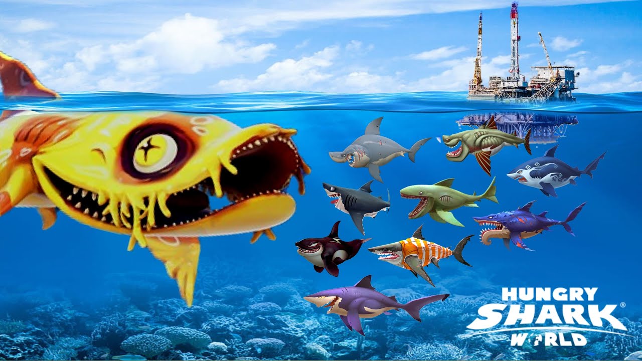 BIG HEIDI SHARK EAT ALL SHARK HUNGRY SHARK WORLD - BIG SHARK - HUNGRY SHARK WORLD GAMEPLAY