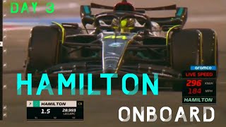 F1 Pre-season Tests 2023 | Lewis Hamilton Onboard | Day 3