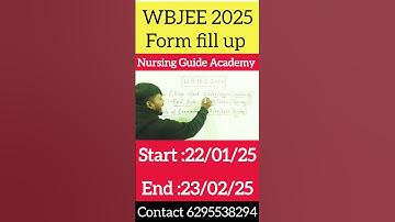 WBJEE 2025 Form Fillup 🔥#engineeringentrance #Shorts#education