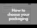 How to choose your packaging in LabwearOS (packaging tab)