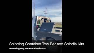 Effortlessly Move Shipping Containers with Tow Bars and Wheel Kits
