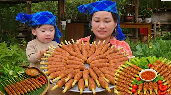 How to Make Grilled Meat Skewers - VY's Daughter's Favorite Dish - Gardening | Ly Phuc An