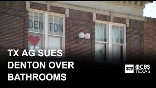 Texas AG Ken Paxton suing city of Denton over gender-neutral changing rooms at Pride event