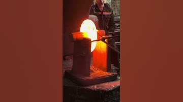 Inside the forging factory Teamwork on Fire: Hammering Glowing Steel Into Shape! #forging #hummer