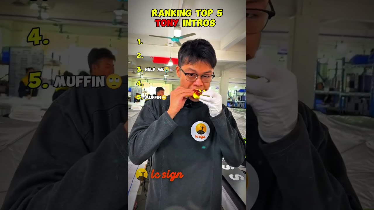 Ranking Top 5 TONY INTROS Tony Lcsign Funny Tonyfunny