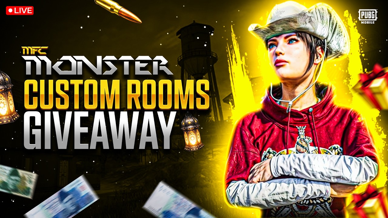 🔴💲UC & CASH Giveaway⚡ | Custom Rooms PUBG Mobile 😎 - New Update Live Stream | MFC MONSTER